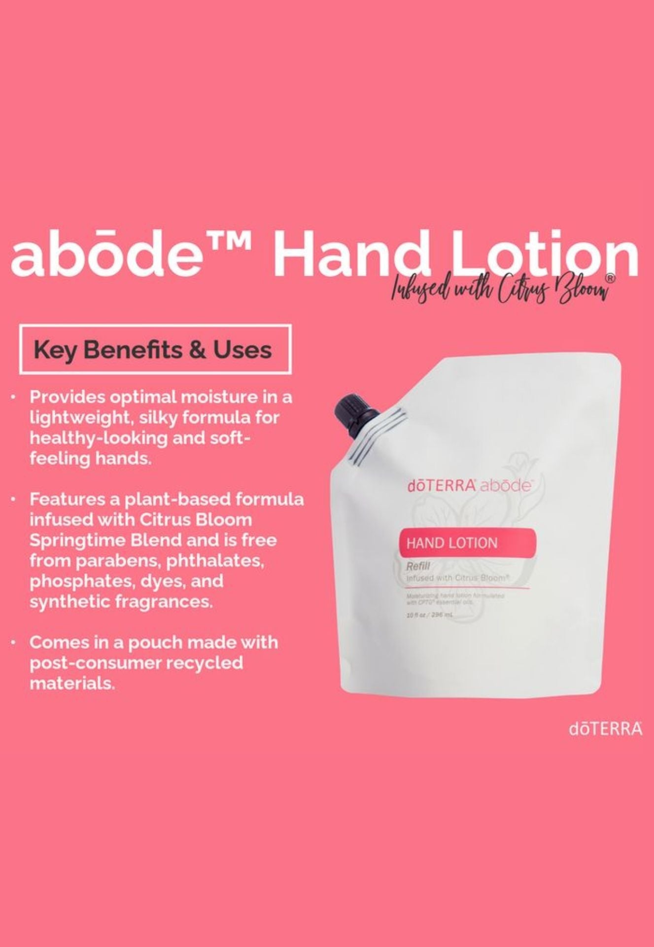 dōTERRA Abōde Hand Lotion Refill with Citrus Bloom