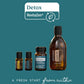 doTERRA Detox Bundle on teal background - A fresh start from within