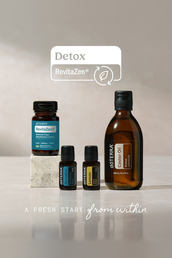 doTERRA Detox Bundle with RevitaZen and Castor Oil - A fresh start from within