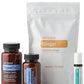 doTERRA Digestive Bundle with DigestZen Softgels, DigestTab, Ginger Digestive Drops and Tamer Roll-On on a white background