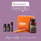 doTERRA Hormone Health Bundle with ClaryCalm on lilac background - stay in step with your body