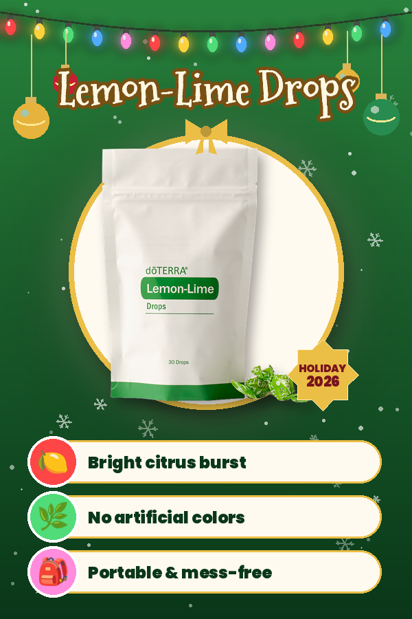 doTERRA Lemon Lime Drops infographic