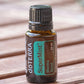 doTERRA SuperMint Mentha Blend bottle on a wooden table
