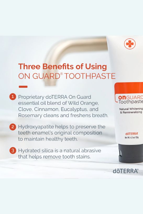 doTERRA On Guard Natural Whitening Toothpaste – Home Essential Oils