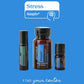 doTERRA Stress Bundle with Adaptiv on blue background - find your center
