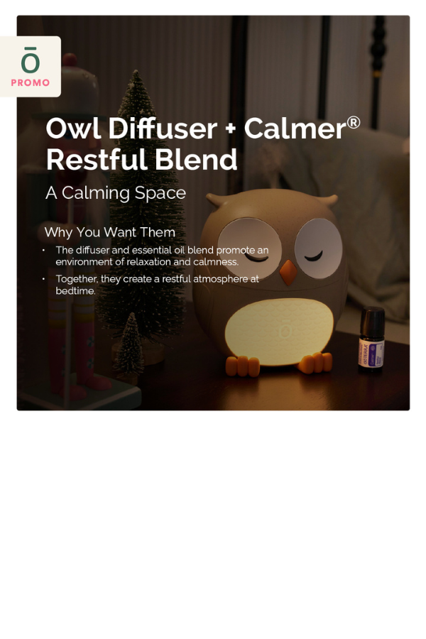 doTERRA Owl Diffuser with Calmer Blend