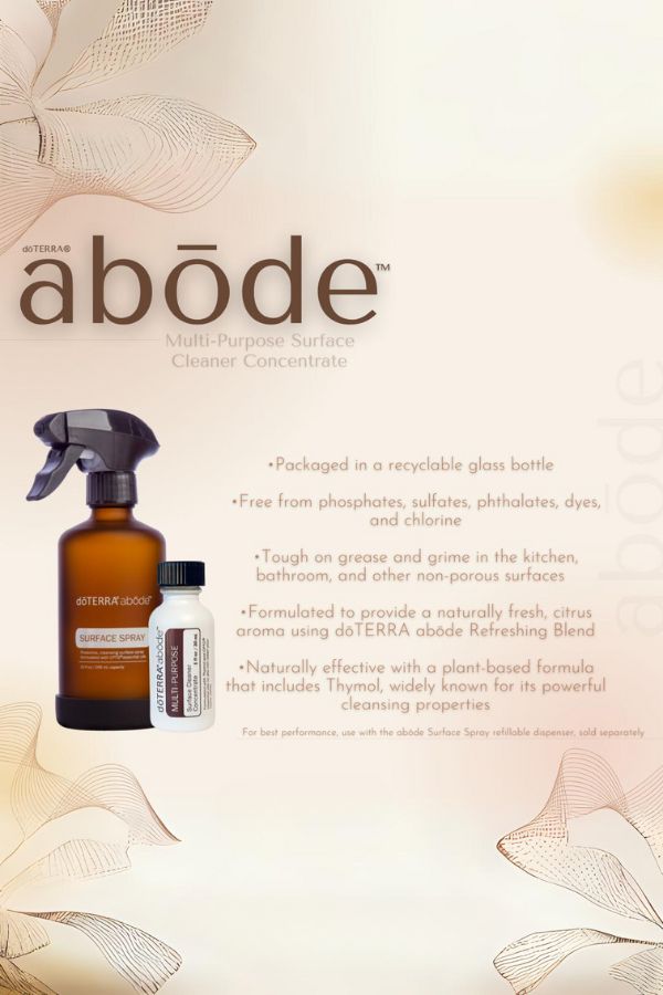 doTERRA Abōde Spray Dispenser with Cleaner Concentrate – Home