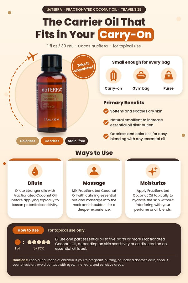 doTERRA Travel Fractionated Coconut Oil