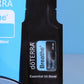 A single black döTERRA Breathe Respiratory Blend essential oil blend sample sachet standing upright against a blue gradient background. doTERRA Breathe Essential Oil Sample (.25 mL)