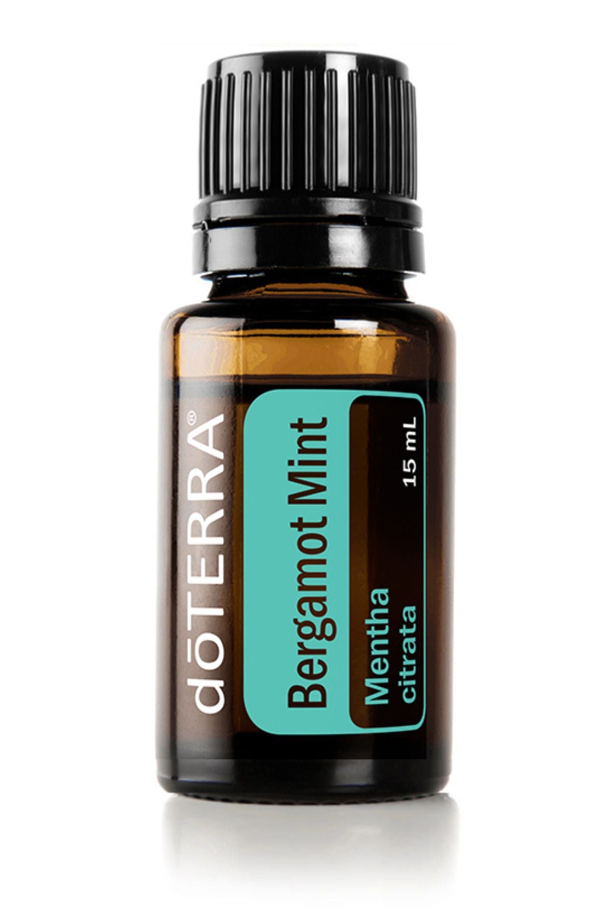 doTERRA Bergamot Mint essential oil bottle on a white background