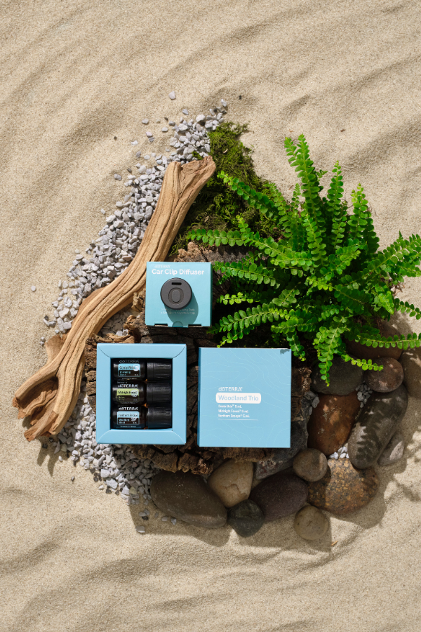 doTERRA Magnetic Car Clip Diffuser and Woodland Trio