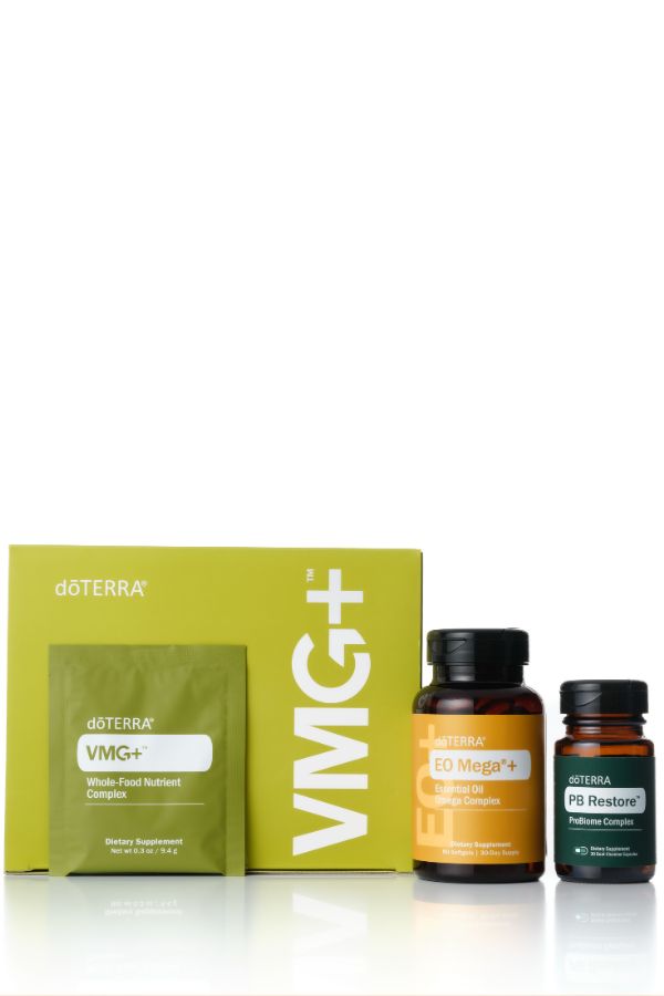 doTERRA Foundational Wellness Bundle with VMG, EO Mega, PB Restore