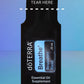 A single doTERRA Breathe Respiratory Blend essential oil supplement sample sachet on a blue gradient background. The sachet is black with a blue and white label, and a dashed white line with the text 'TEAR HERE' indicates how to open it. doTERRA Breathe Essential Oil Sample (.25 mL)