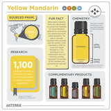 doTERRA Yellow Mandarin Essential Oil Infographic